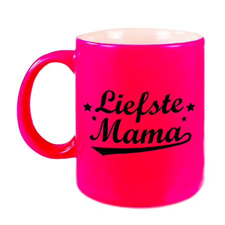Liefste mama mug neon pink 330 ml for Mothers day