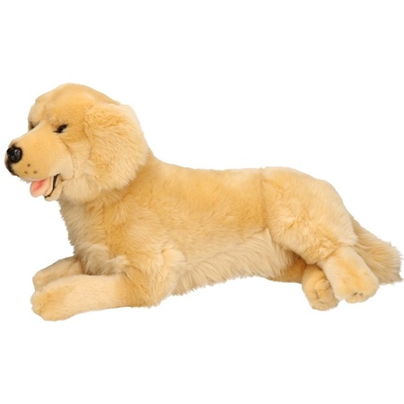 Lying plush golden retriever  42 cm