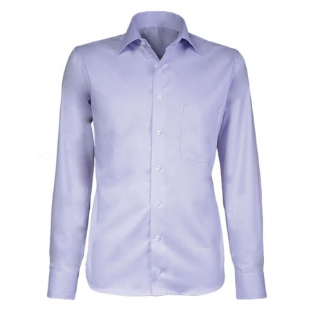 Lila mens blouse with long sleeves
