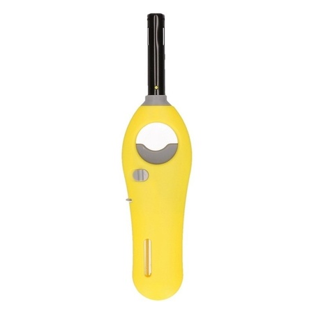 Lime yellow gas lighter 18,5 cm