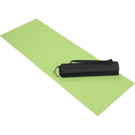Lime green yoga/fitness mat 60 x 170 cm