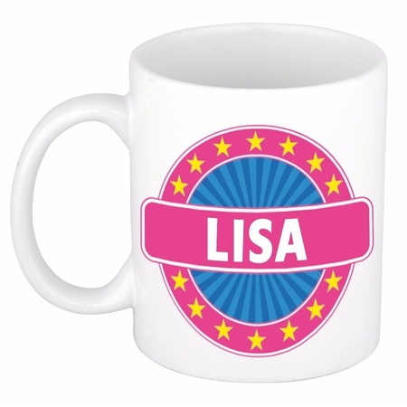 Lisa naam koffie mok / beker 300 ml