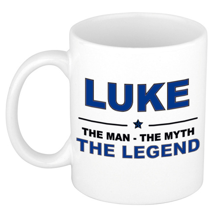 Luke The man, The myth the legend cadeau koffie mok / thee beker 300 ml