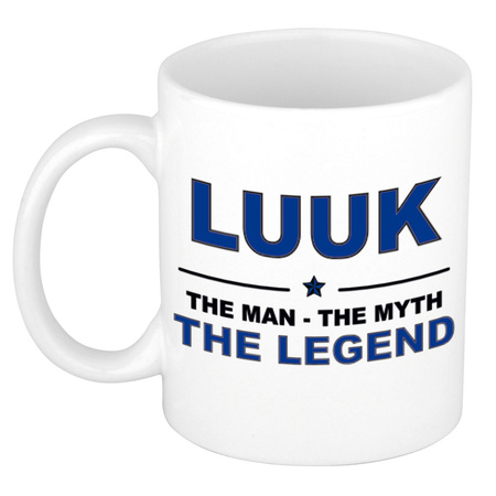 Luuk The man, The myth the legend cadeau koffie mok / thee beker 300 ml