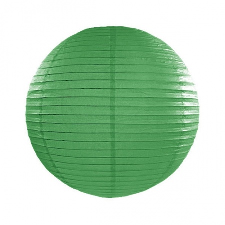 Luxurious dark green paper lantern 25 cm