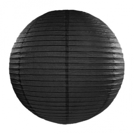 Luxe bol lampionnen zwart 35 cm