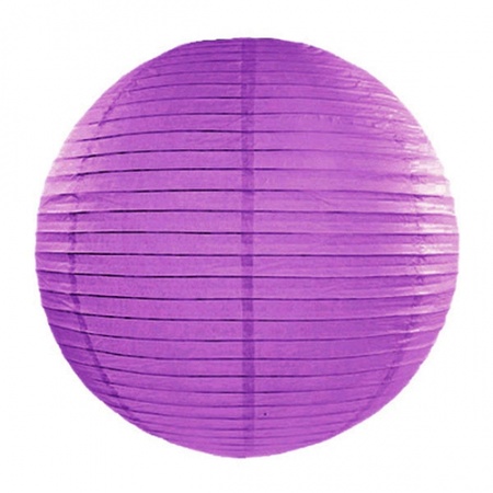 Purple lantern 35 cm with lantern stick