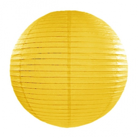 Luxurious yellow paper lantern 35 cm