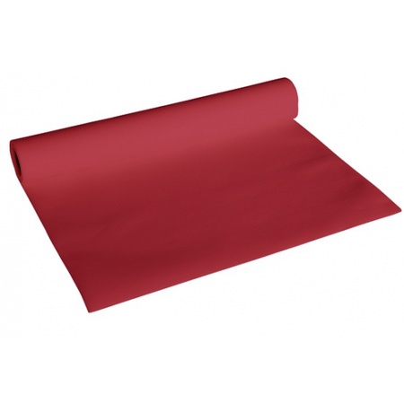 Luxe bordeaux rood kleur tafelloper 4,8 meter