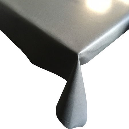 Luxe buiten tafelkleed/tafelzeil antraciet grijs 140 x 200 cm