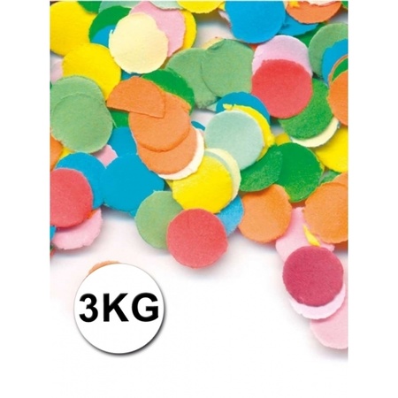 Luxe confetti 3 kilo multicolor brandvertragend