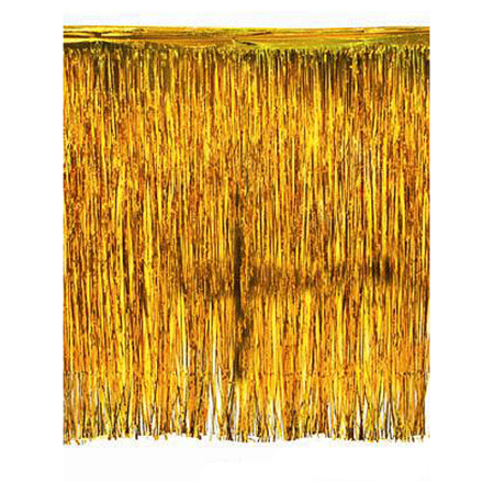 Luxe goud deurgordijn 245 x 300 cm