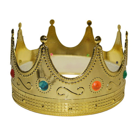 Luxe gouden koningskroon - voor volwassenen