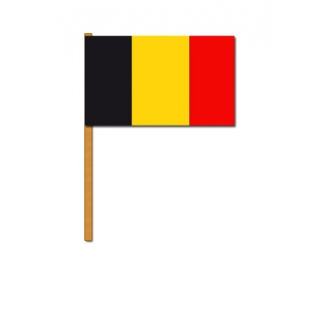 Hand flags Belgium 30 x 45 cm
