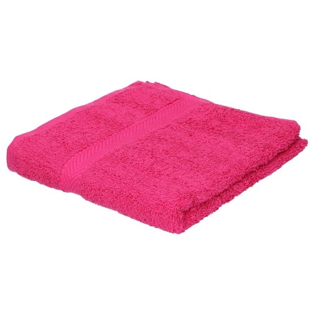 Luxe handdoeken fuchsia roze 50 x 90 cm 550 grams