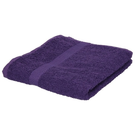 Luxe handdoeken paars 50 x 90 cm 550 grams