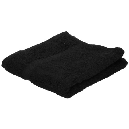 Luxe handdoeken zwart 50 x 90 cm 550 grams