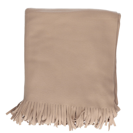 Luxurious shawl/poncho - sand - 180 x 140 cm - fleece