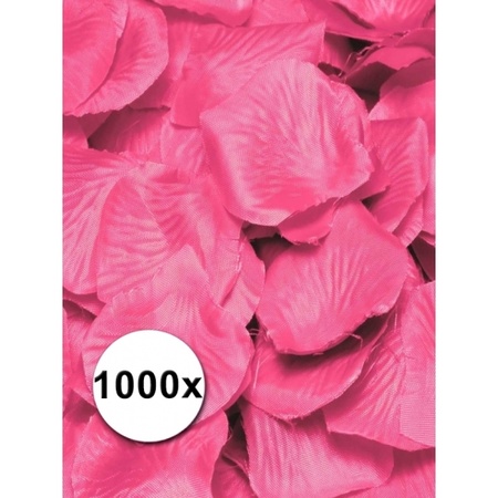 Luxe roze rozenblaadjes 1000 stuks