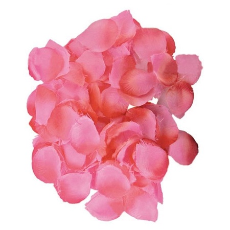 Sprinkle basket including pink rose petals