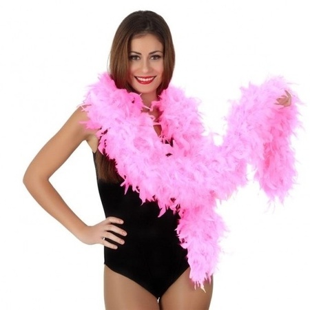 Deluxe pink feathers boa 180 cm