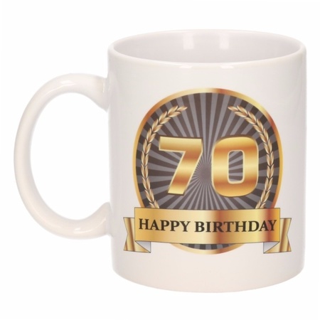 Happy birthday mug 70 year