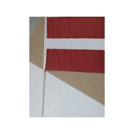 Luxe hand flag Latvia
