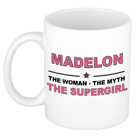 Madelon The woman, The myth the supergirl cadeau koffie mok / thee beker 300 ml