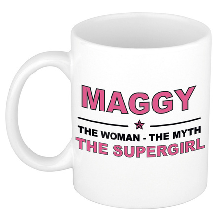 Maggy The woman, The myth the supergirl cadeau koffie mok / thee beker 300 ml