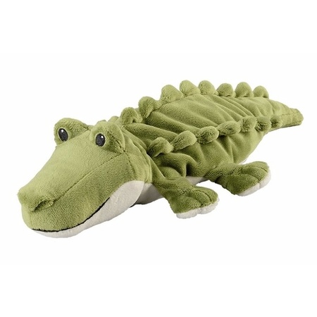 Magnetron warmte knuffel krokodil groen 35 cm
