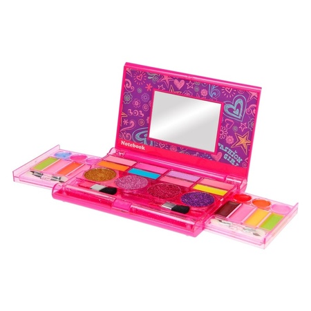 Make-up set in roze doosje voor meisjes