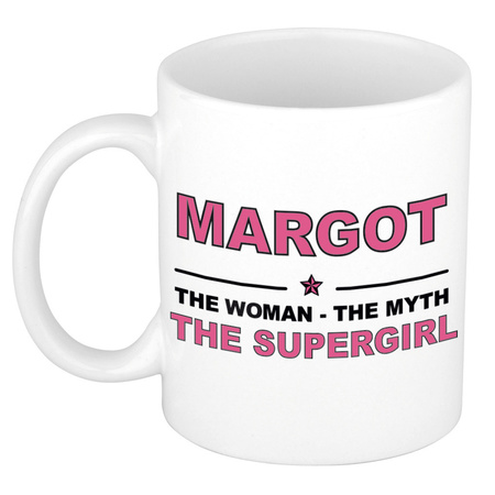 Margot The woman, The myth the supergirl cadeau koffie mok / thee beker 300 ml