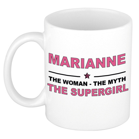 Marianne The woman, The myth the supergirl cadeau koffie mok / thee beker 300 ml