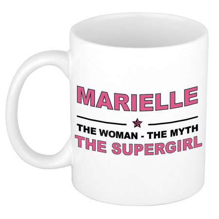 Marielle The woman, The myth the supergirl cadeau koffie mok / thee beker 300 ml