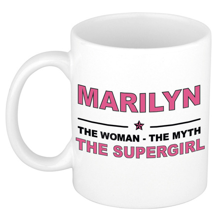 Marilyn The woman, The myth the supergirl name mug 300 ml
