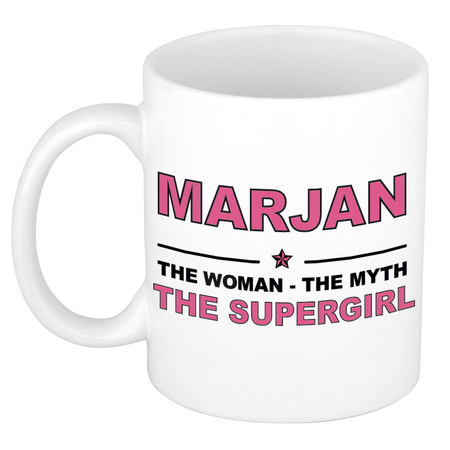 Marjan The woman, The myth the supergirl cadeau koffie mok / thee beker 300 ml