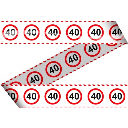 Traffic sign 40 year decoration package