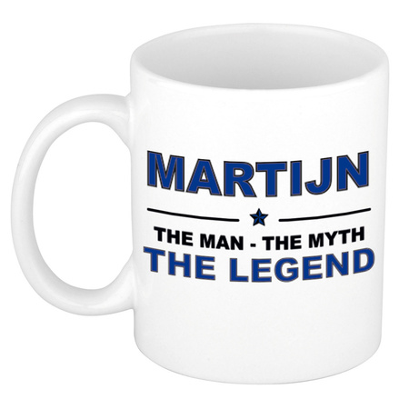 Martijn The man, The myth the legend cadeau koffie mok / thee beker 300 ml
