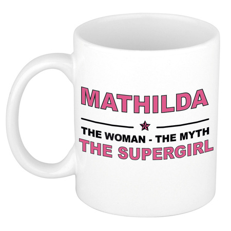 Mathilda The woman, The myth the supergirl cadeau koffie mok / thee beker 300 ml
