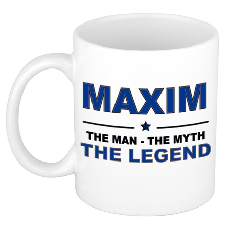 Maxim The man, The myth the legend cadeau koffie mok / thee beker 300 ml