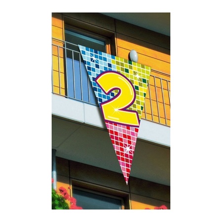 Jumbu flag with the number 2 90 x 150 cm