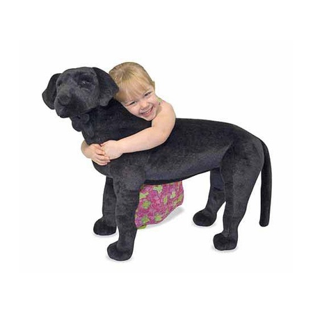 Mega knuffel hond zwarte labrador 
