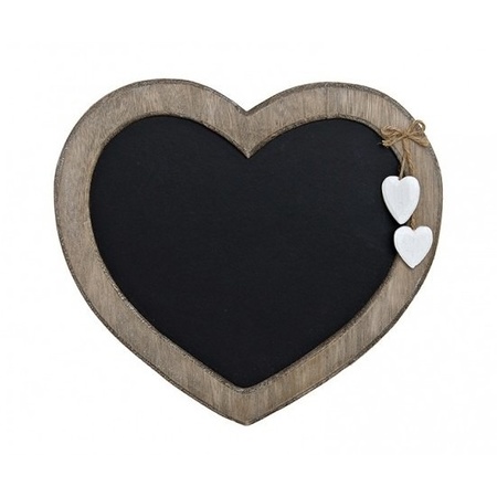 Memoboard/chalkboard heart 27 cm