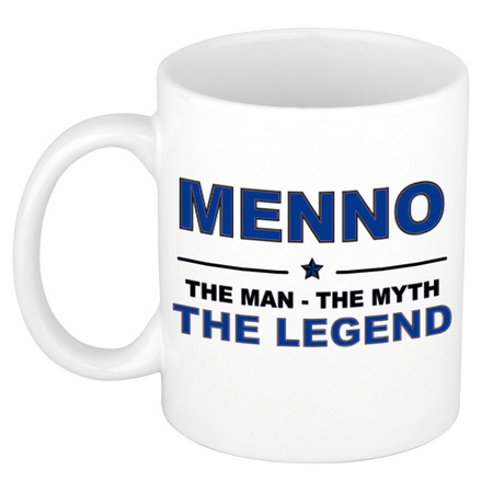 Menno The man, The myth the legend cadeau koffie mok / thee beker 300 ml