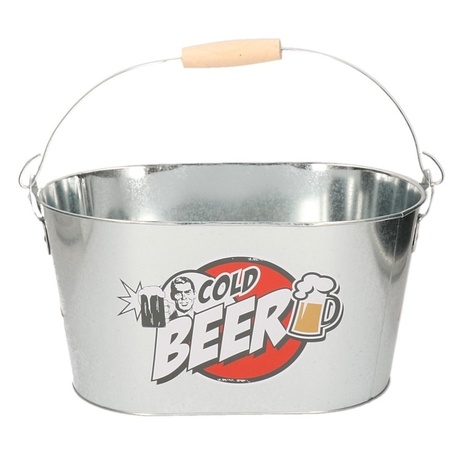 Metal ice bucket Cold Beer