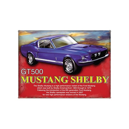 Metalen wall sign Shelby 30 x 40 cm