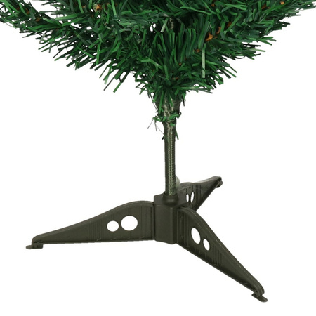 Mini kunst kerstboom 60 cm - groen - op standaard - Dia is 30 cm onderkant