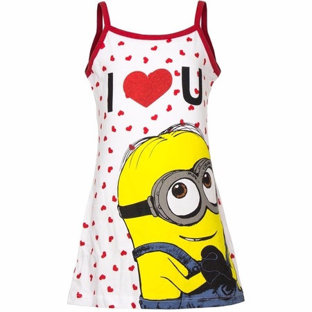 Minions dress white/red for girls