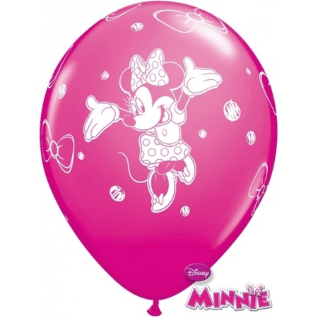  6x Minnie Mouse party balloons