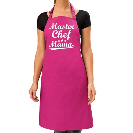 Mother's Day gift apron - master chef mama - pink - kitchen apron - birthday - barbecue/BBQ
